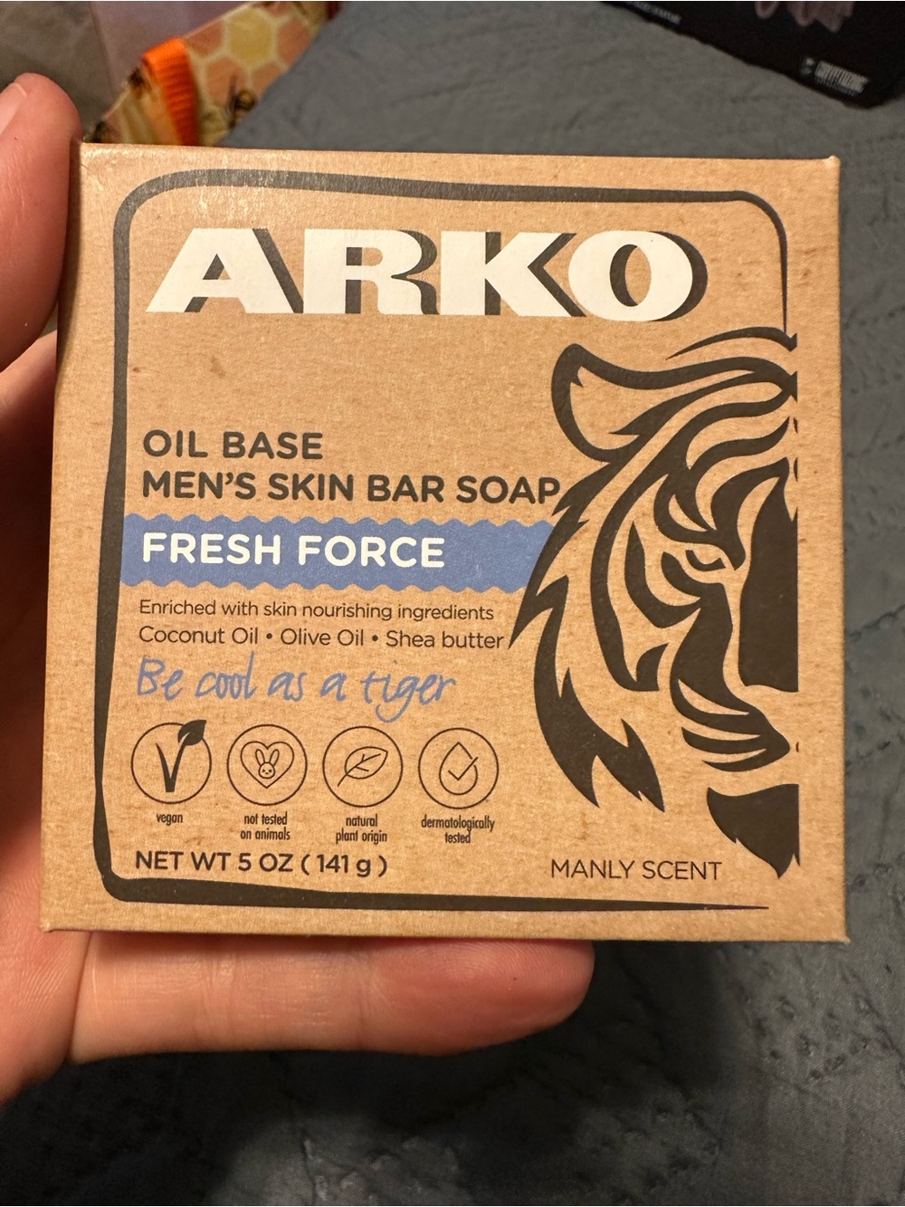 ARKO Men's Skin Bar Soap Fresh Force Oil Base